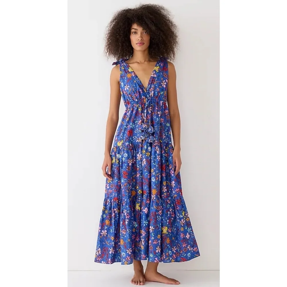 80. J.Crew X Dauphinette maxi cover-up dress in cornucopia floral